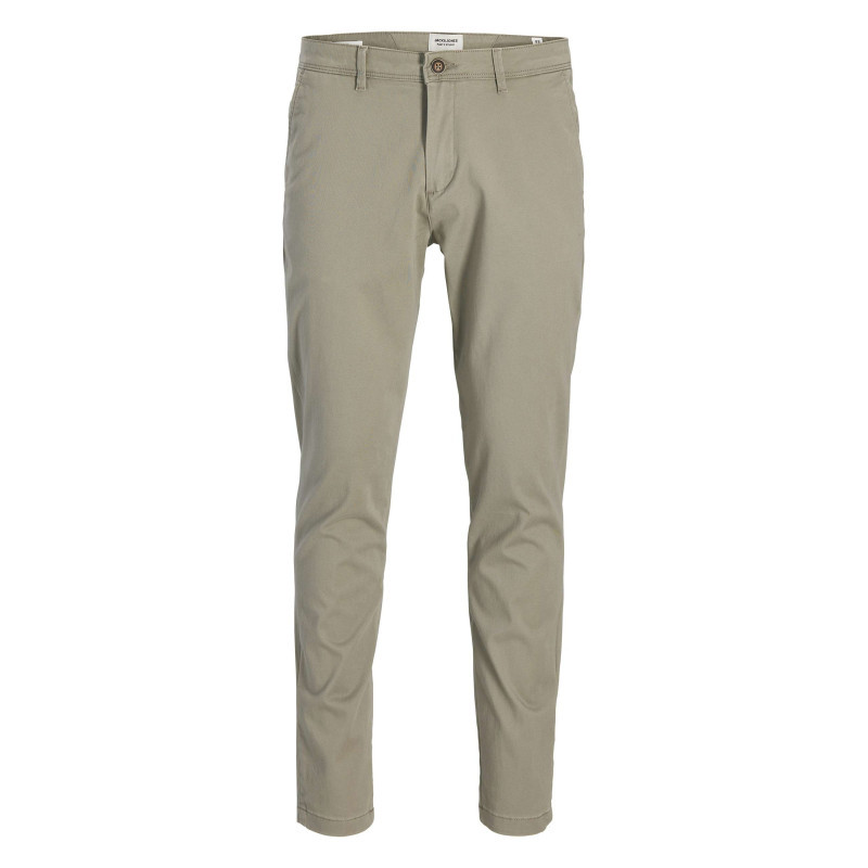 Premium - Pantalon Chino Marco Bowie En Coton Vert Tilleul Uni Avec Une Coupe Slim - Vert