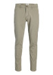 Thumbnail Pantalon chino Marco Bowie en coton vert tilleul uni avec une coupe slim