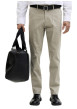 Thumbnail Pantalon chino Marco Bowie en coton vert tilleul uni avec une coupe slim - Image 3