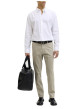 Thumbnail Pantalon chino Marco Bowie en coton vert tilleul uni avec une coupe slim - Image 4