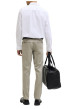 Thumbnail Pantalon chino Marco Bowie en coton vert tilleul uni avec une coupe slim - Image 5
