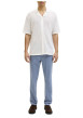 Thumbnail Pantalon chino Marco Bowie en coton vert bleu uni avec une coupe slim - Image 5