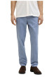 Thumbnail Pantalon chino Marco Bowie en coton vert bleu uni avec une coupe slim - Image 6