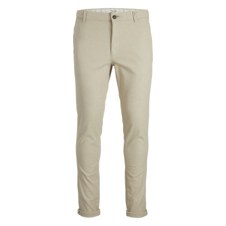 Pantalon chino Marco Fury en coton sable uni...