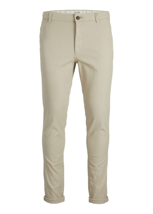 Pantalon chino Marco Fury en coton sable uni avec une coupe slim