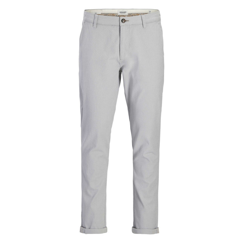 Premium By Jack & Jones - Pantalon Chino Marco Fury En Coton Gris Clair Uni Avec Une Coupe Slim - Gris Premium By Jack & Jones - Pantalon Chino Marco Fury En Coton Gris Clair Uni Avec Une Coupe Slim - Gris