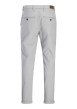 Thumbnail Pantalon chino Marco Fury en coton gris clair uni avec une coupe slim - Image 2