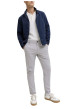 Thumbnail Pantalon chino Marco Fury en coton gris clair uni avec une coupe slim - Image 3