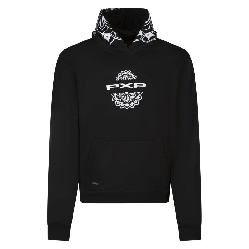 Project X - Pull Noir à Motifs Avec Une Coupe Droite à Capuche Et à Manches Longues - Noir Project X - Pull Noir à Motifs Avec Une Coupe Droite à Capuche Et à Manches Longues - Noir