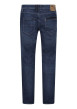 Thumbnail Jean Rope Reg en coton bleu foncé uni avec une coupe droite - Image 2