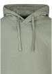 Thumbnail Sweat en coton mélangé vert uni avec une coupe droite et une capuche - Image 3