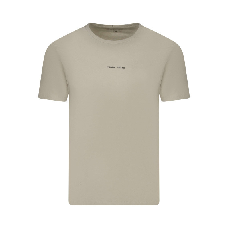 Teddy Smith - T-shirt En Coton Beige Uni Avec Une Coupe Droite Et Un Col Rond - Beige Teddy Smith - T-shirt En Coton Beige Uni Avec Une Coupe Droite Et Un Col Rond - Beige