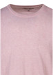 Thumbnail T-shirt rose uni à logo avec une coupe droite et un col rond - Image 3