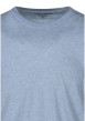 Thumbnail T-shirt bleu uni coupe droite avec un col rond et des manches courtes - Image 3