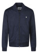 Thumbnail Blouson bleu foncé uni avec une coupe ajustée et un col montant