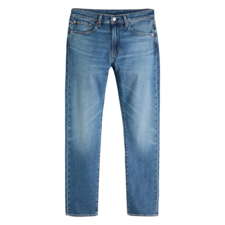 Jean 502® en coton bleu uni à coupe droite...