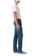 Thumbnail Jean 502® en coton bleu uni à coupe droite pourvu du patch de la marque - Image 5