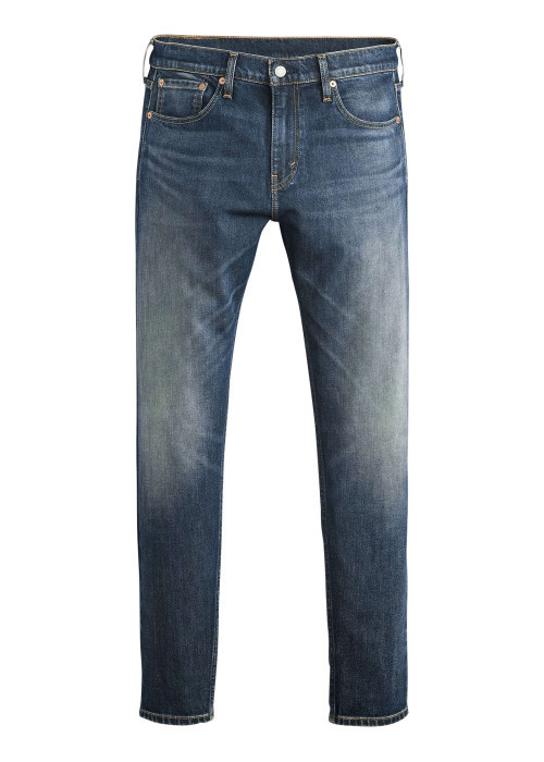 Jean 512® en coton mélangé marine à coupe slim pourvu de coutures contrastées