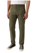 Thumbnail Pantalon chino kaki à coupe slim pourvu du patch de la marque - Image 3