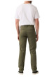 Thumbnail Pantalon chino kaki à coupe slim pourvu du patch de la marque - Image 4