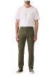 Thumbnail Pantalon chino kaki à coupe slim pourvu du patch de la marque - Image 6