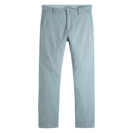 Pantalon chino en coton bleu clair pourvu du...