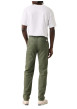 Thumbnail Pantalon chino kaki à coupe slim pourvu du patch de la marque - Image 4