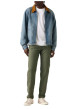 Thumbnail Pantalon chino kaki à coupe slim pourvu du patch de la marque - Image 6