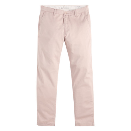 Pantalon chino rose à coupe slim pourvu du...
