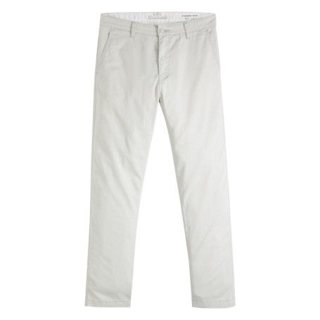 Pantalon chino beige à coupe slim pourvu du...