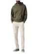 Thumbnail Pantalon chino beige à coupe slim pourvu du patch de la marque - Image 6