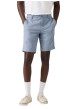 Thumbnail Short chino bleu à coupe droite pourvu du patch de la marque - Image 3