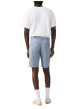 Thumbnail Short chino bleu à coupe droite pourvu du patch de la marque - Image 4