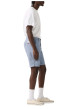 Thumbnail Short chino bleu à coupe droite pourvu du patch de la marque - Image 5