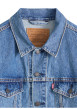 Thumbnail Veste en coton bleu à coupe ajustée pourvu d'un col à revers - Image 2