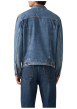 Thumbnail Veste en coton bleu à coupe ajustée pourvu d'un col à revers - Image 4