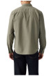 Thumbnail Chemise en coton kaki à coupe droite pourvue d'une col boutonné - Image 4