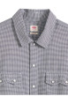 Thumbnail Chemise en coton blanche et noire unie avec une coupe droite et un col à revers - Image 7