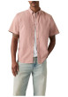 Thumbnail Chemise en coton rose à coupe droite pourvue d'un col boutonné - Image 6