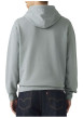 Thumbnail Sweat en coton gris à coupe droite pourvu d'un col à capuche - Image 3