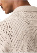 Thumbnail Polo en coton beige à coupe droite pourvu d'un col à revers côtelé - Image 5