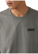 Thumbnail T-shirt en coton anthracite imprimé à coupe droite pourvu d'un col rond - Image 5
