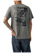Thumbnail T-shirt en coton anthracite imprimé à coupe droite pourvu d'un col rond - Image 6