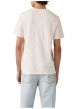 Thumbnail T-shirt en coton blanc imprimé à coupe droite pourvu d'un col rond - Image 2