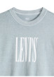 Thumbnail T-shirt en coton gris imprimé à coupe droite pourvu d'un col rond - Image 2