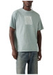 Thumbnail T-shirt en coton gris imprimé à coupe droite pourvu d'un col rond - Image 6