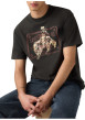 Thumbnail T-shirt en coton noir imprimé à coupe droite pourvu d'un col rond - Image 3