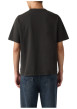 Thumbnail T-shirt en coton noir imprimé à coupe droite pourvu d'un col rond - Image 4