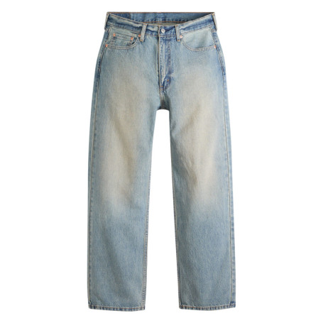 Jean 565 en coton bleu à coupe droite pourvu de...