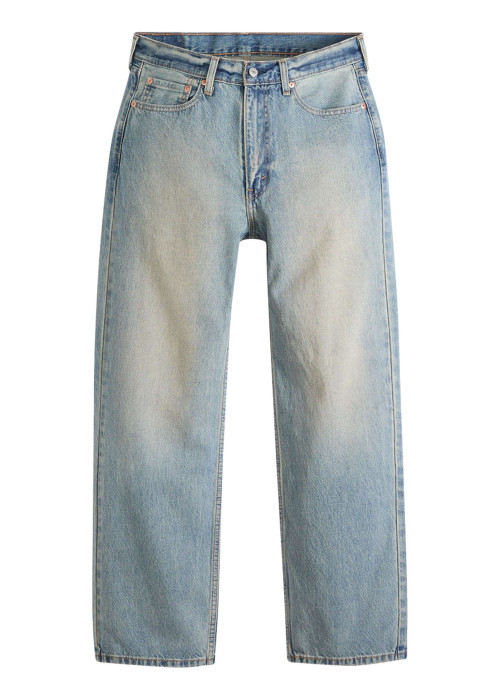 Jean 565 en coton bleu à coupe droite pourvu de multiples poches
